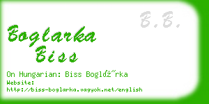 boglarka biss business card